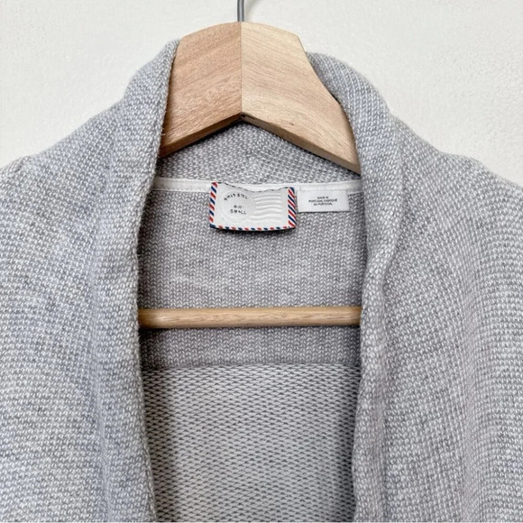 Anthropologie Womens Small Postage Stamp Brand Open Knitted Blazer Cardigan - Picture 9 of 13